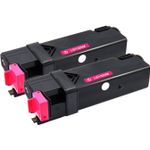 2 Pack Dell 310-9064 Magenta Compatible High-Yield Toner Cartridges (KU055)