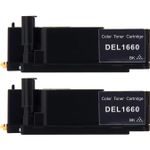 2 Pack Dell 332-0399 Black Compatible Toner Cartridges (4G9HP)