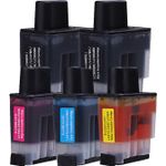 5 pack Brother LC41 Compatible Ink Cartridges