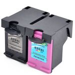 2 Pack HP 63XL High-Yield Remanufactured Ink Cartridges