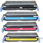 4 Pack HP 645A Remanufactured Toner Cartridges