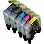 5 Pack Brother LC75 Compatible High-Yield Ink Cartridges (Replaces LC71)