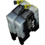 2 Pack Brother LC75BK Black Compatible High-Yield Ink Cartridges (Replaces LC71BK)