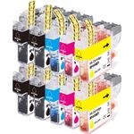 10 Pack Brother LC402 XL High-Yield Compatible Ink Cartridges