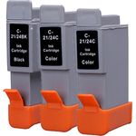 3 Pack Canon BCI-24 Compatible Ink Cartridges (Replaces BCI-21)