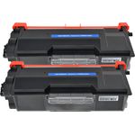 2 Pack Brother TN850 Black Compatible High-Yield Toner Cartridge (Replaces TN820)