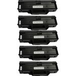 5 Pack Samsung MLT-D101S Black Compatible Toner Cartridge