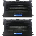 2 Pack HP 37X Black High Yield Compatible Laser Toner Cartridge (CF237X)