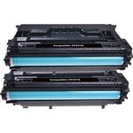 2 Pack HP 37A Black Compatible Laser Toner Cartridge (CF237A)