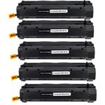 5-pack-HP 13X Black Compatible High-Yield Toner Cartridge (Q2613X)