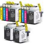 10 Pack Brother LC20E Compatible Extra High-Yield Ink Cartridges