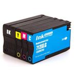 4 Pack HP 712 High-Yield Remanufactured Ink Cartridges