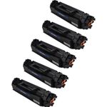 5 Pack HP 138X Black Compatible High-Yield Toner Cartridge (W1380X)