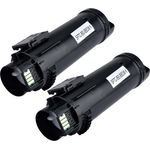 2 Pack Dell H625 / H825 Black Compatible High-Yield Toner Cartridges (N7DWF)