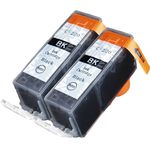 2 Pack Canon PGI-220BK (2945B001) Compatible Pigment Black Ink Cartridges