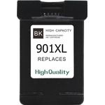 HP 901XL Black High-Yield Remanufactured Ink Cartridge (CC654AN)