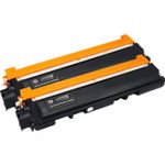 2 Pack Brother TN210BK Black Compatible Toner Cartridges