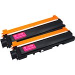 2 Pack Brother TN210M Magenta Compatible Toner Cartridges