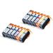 12 Pack Canon PGI-220 & CLI-221 Compatible Ink Cartridges