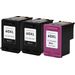 3 Pack HP 60XL High-Yield Remanufactured Ink Cartridges