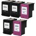 5 Pack HP 60XL High-Yield Remanufactured Ink Cartridges