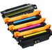 4 Pack HP 646X & 646A Remanufactured Toner Cartridges