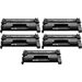 5 Pack HP 58X Black Compatible High-Yield Toner Cartridge (CF258X)