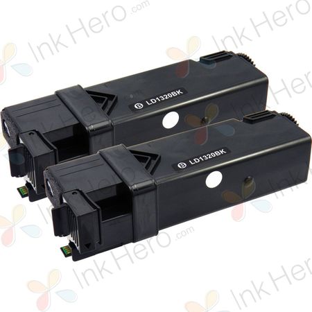 2 Pack Dell 310-9058 Black Compatible High-Yield Toner Cartridges (KU052)