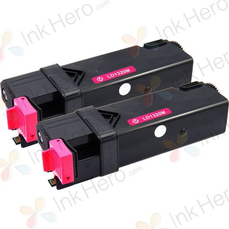 2 Pack Dell 310-9064 Magenta Compatible High-Yield Toner Cartridges (KU055)