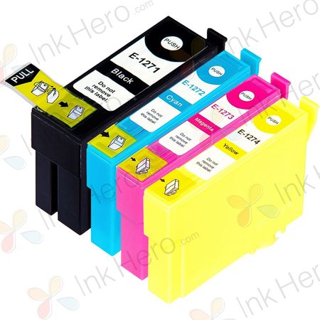 4 Pack Epson 127 Remanufactured Extra High-Yield Ink Cartridges