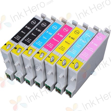 7 Pack Epson 48 Remanufactured Ink Cartridges