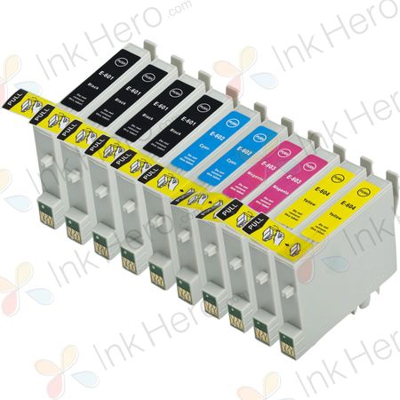 10 Pack Epson 60 Remanufactured Ink Cartridges