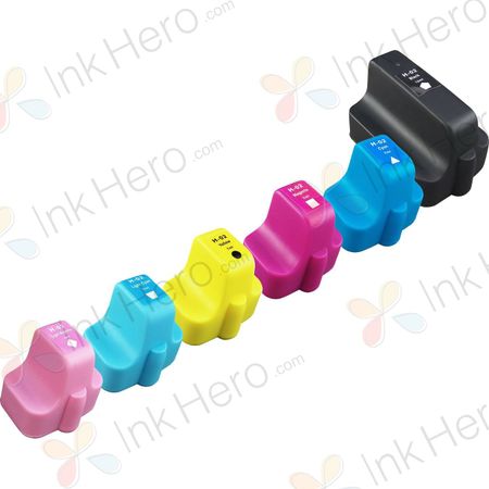 6 Pack HP 02 Remanufactured Ink Cartridges