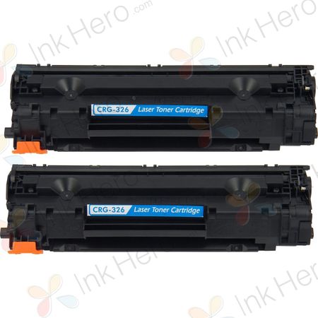 2 Pack Canon 126 Black Compatible Toner Cartridges (3483B001)