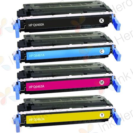 4 Pack HP 644A Remanufactured Toner Cartridges