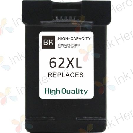 HP 62XL Black High-Yield Remanufactured Ink Cartridge (C2P05AN)