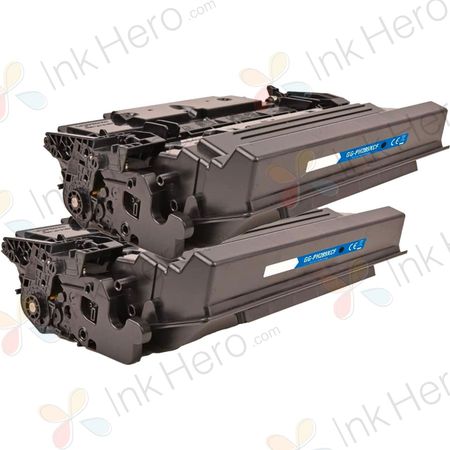 2 Pack HP 89X Black Compatible High-Yield Toner Cartridge (CF289X)