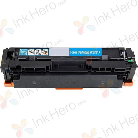 HP 414X Cyan Compatible High-Yield Toner Cartridge (W2021X)