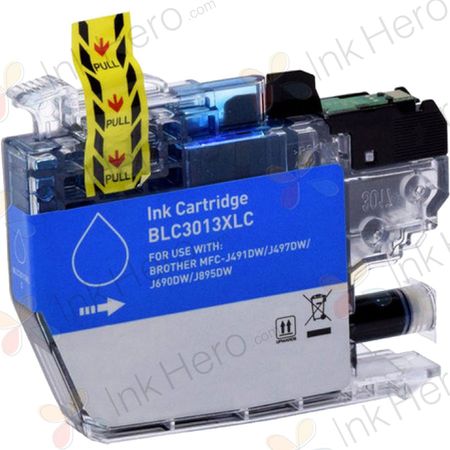 Brother LC3013C Cyan Compatible High-Yield Ink Cartridge (Replaces LC3011C)