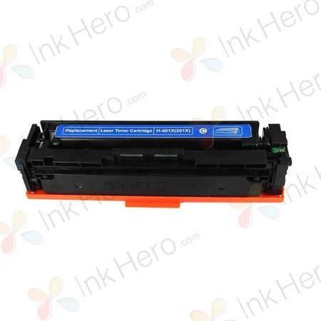 HP 201X / CF401X Cyan Compatible High-Yield Toner Cartridge (Replaces 201A / CF401A)