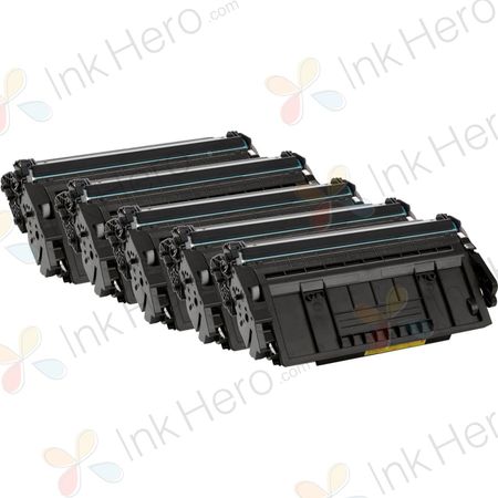 5 Pack HP 87A Black Compatible Toner Cartridge (CF287A)