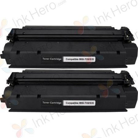 2 Pack Canon S35 Black Compatible Toner Cartridge (7833A001AA)