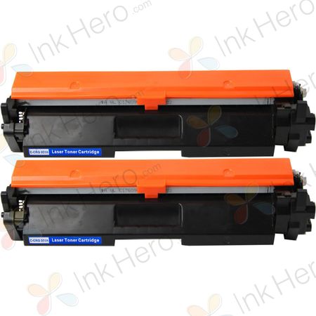 2 Pack Canon 051H Black Compatible High-Yield Toner Cartridge (2169C001)