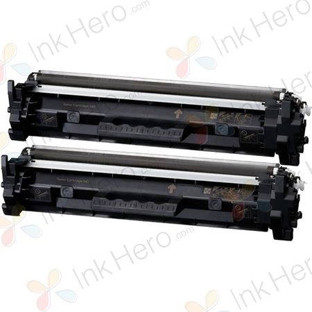 2 Pack Canon 047 Black Compatible Toner Cartridge (2164C001AA)