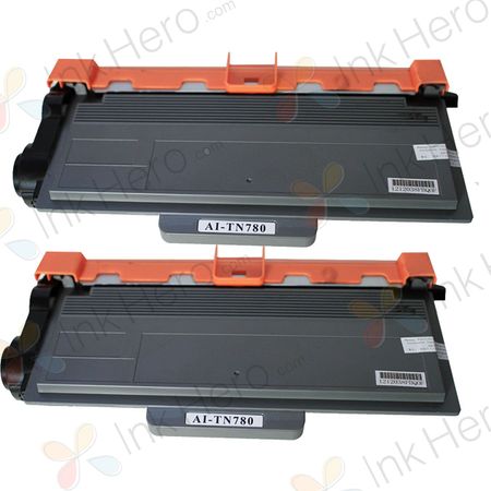 2 Pack Brother TN780 Compatible Super High-Yield Black Toner Cartridge