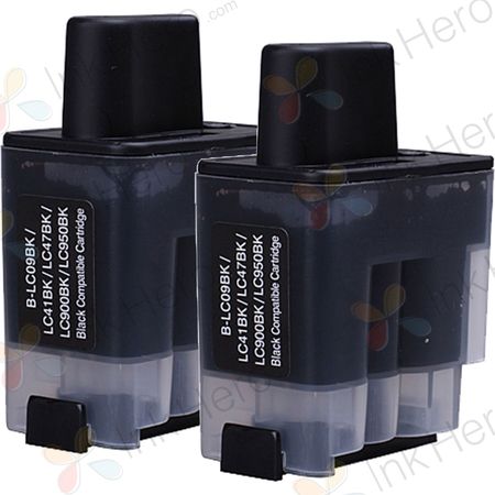 2 Pack Brother LC41BK Black Compatible Ink Cartridges