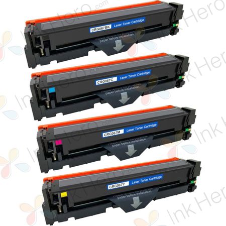 4 Pack Canon 067 Compatible Toner Cartridges