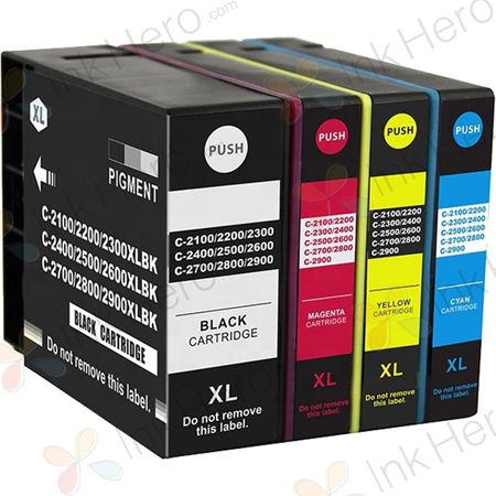 4 Pack Canon PGI-2200XL Compatible High-Yield Ink Cartridges