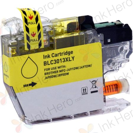 Brother LC3013Y Yellow Compatible High-Yield Ink Cartridge (Replaces LC3011Y)