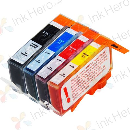 4 Pack HP 564XL High-Yield Remanufactured Ink Cartridges